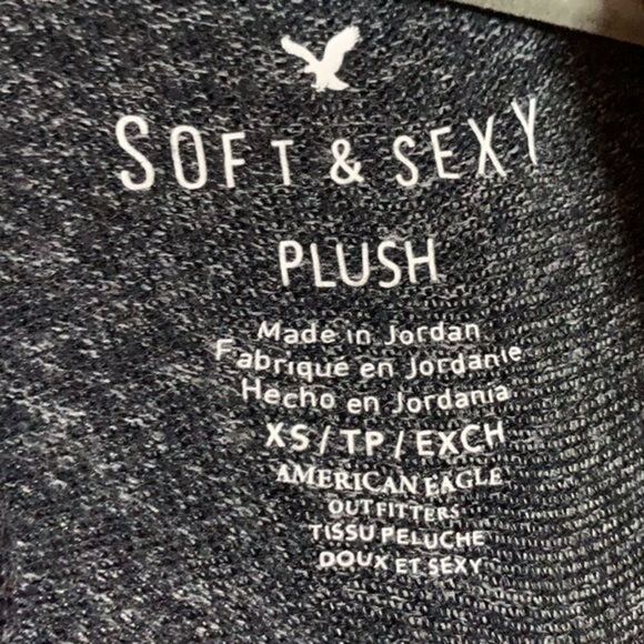 American Eagle Soft & Sexy Plush Grey Cardigan - Picture 4 of 5